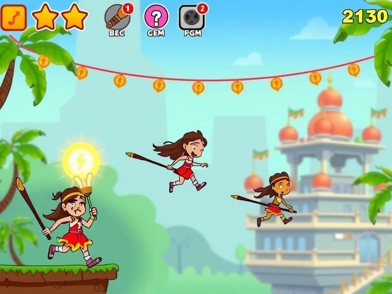 Indian Ginger Dash Power-ups and Collectibles